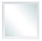 Contemporary Home Living Wooden Framed Square Dresser Wall Mirror - 38" - Silver